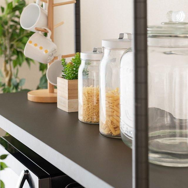 Luminous スチールシェルフ ソリッド棚 4枚 幅61×奥行41cm ルミナス