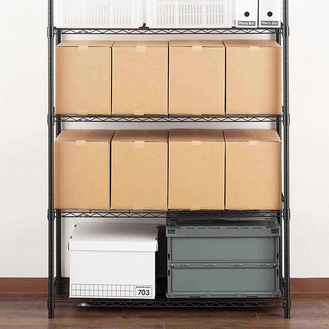 Luminous スチールシェルフ 幅61×奥行41cm ルミナスノワール ブラック