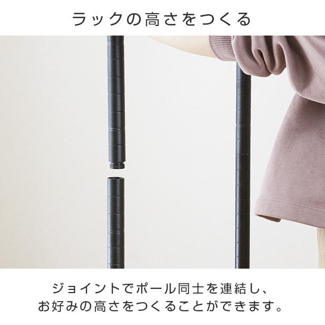 nu ラック　足フレームブラック 楽天市場】ルミナス ノワール 2台セット 黒 ラック スチール