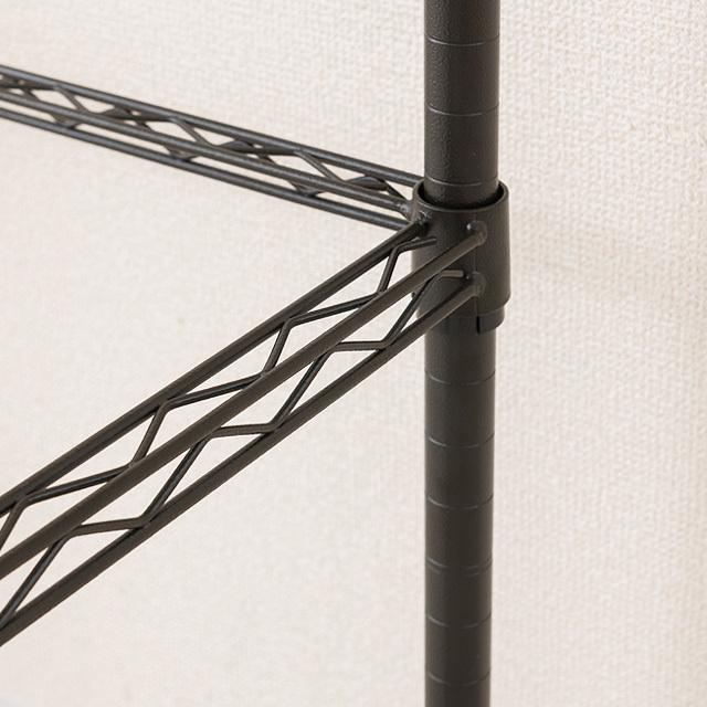 DOSHISHA ルミナス ラック パーツ ノワール 黒 コの字バー