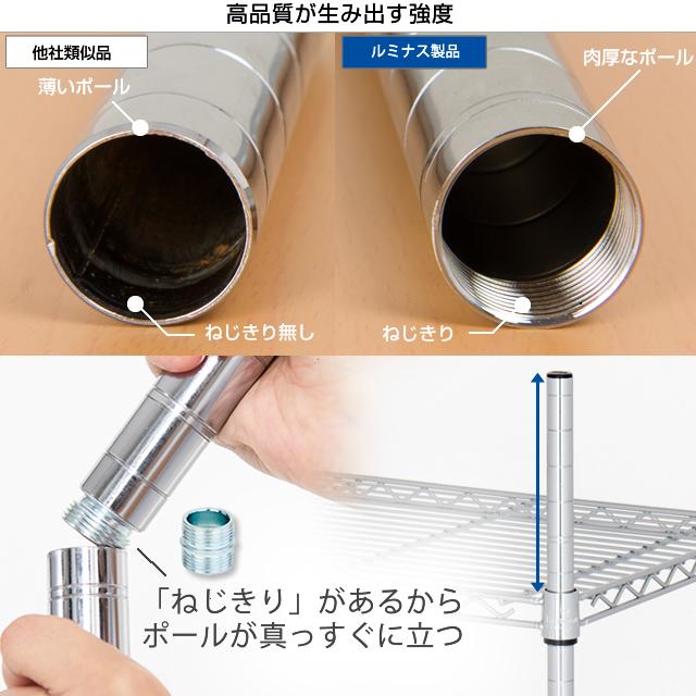 ◼️新品⬜︎ルミナス【ライト】シリーズ 19mmポール（17cm高）計16本 Luminous ルミナス 公式 ライト パーツ 基本ポール 4本セット スチール