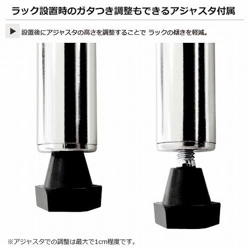 【2セット】ルミナスラック　19mmポール　高さ76cm 4本セット Luminous 爆買 公式 ラック パーツ ポール 延長ポールセット 4本