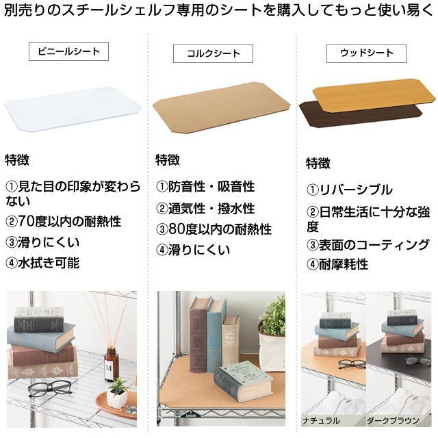 ルミナス ラック パーツ 棚板 幅120 棚 シェルフ レギュラー スチールラック 収納 業務用 部品 メタル スリーブ付 ポール径25mm 幅121.5×奥行91.5cm SR1290｜luminous-club｜13