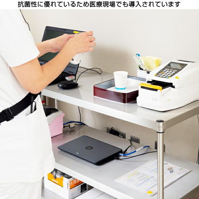 ラック スチールラック ルミナス プレミアム 業務用 幅120 奥行45 5段 収納 スズメッキ 高度防錆加工 ソリッドシェルフ 幅121.5×奥行46×高さ184.5cm ZSH-12185の画像