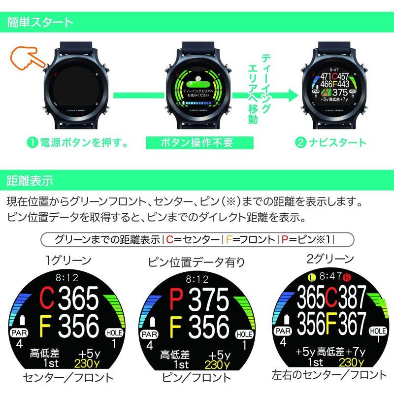 正規品 アサヒゴルフ EAGLE VISION watch ACE EV-933 BK 【I2098978361】(11333円)
