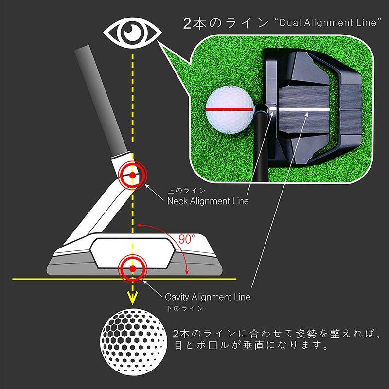 【タイムセール】 CROSSPUTT (クロスパット) Formula1.0 Golf Club Putter(ゴルフクラブパター) Dual Alignme 【IQY9361741779】(33383円)