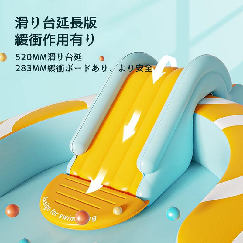 大型 プール 滑り台付き 折りたたみプール 2.1m/2.7m/3.2m 子どもプール 家庭用プール 大きい 多機能 キッズ プール 水遊び プール 1m/2 7m/3 家庭用プール 滑り台付き 折りたたみプール 2m 子どもプール 大きい 多機能 キッズ 水遊び