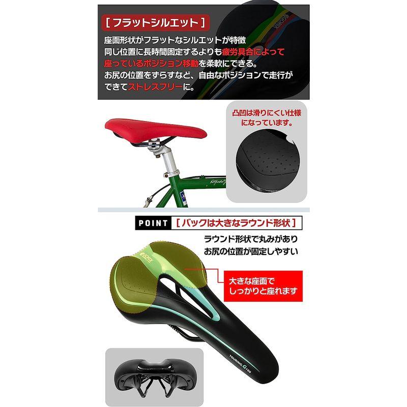 ゴリックス　自転車サドル　ホワイトxグリップ　品番:C19