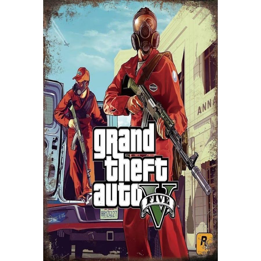 GTA5 グランドセフトオート ブリキ看板 レトロ インテリア