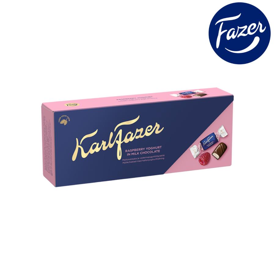 Fazer ファッツェル ラズベリー&ヨーグルト味 チョコレート 1箱×250g フィンランドのチョコレートです : ルモウスジャパン ...