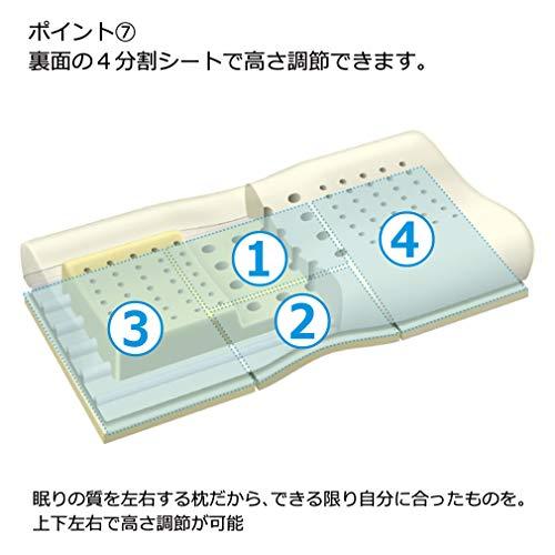 西川 (Nishikawa) エンジェルフロート やさしく支える枕 低め 一年中ふわふわ 空気孔で通気性アップ ストレスフリーな快眠 仰向け 横向き寝 - 8