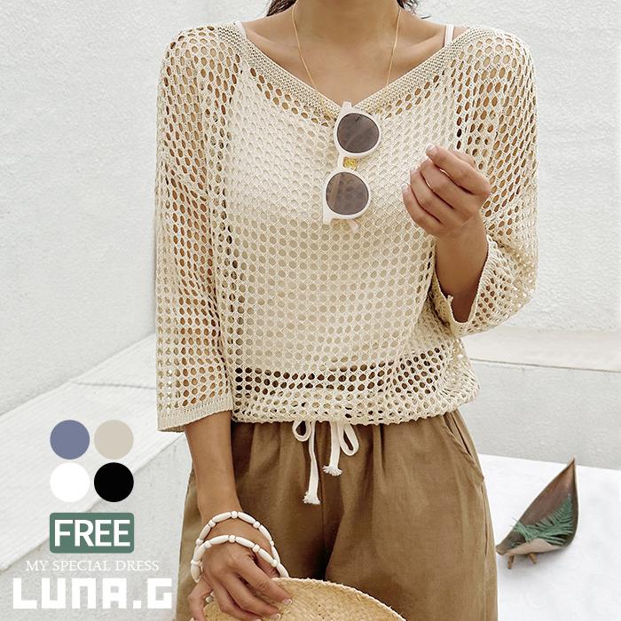 マーク＆ロナ シースルーメッシュ ニット 46 マーク＆ロナ シースルーメッシュ ニット 46 マーク＆ロナ シースルー