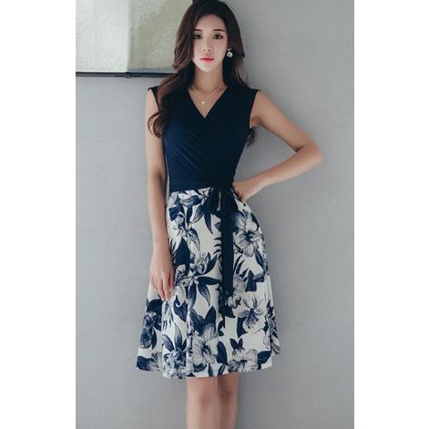 ワンピース レディース 夏 ノースリーブ フォーマル パーティードレス レトロ 結婚式 二次会 お呼ばれ 披露宴 七五三 お宮参り 服装 St3946 Luna G 通販 Yahoo ショッピング