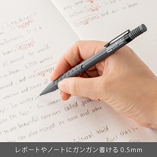 ぺんてる シャープペン スマッシュ 0.5mm ダークグレー Q1005-N｜luna-luxe｜02
