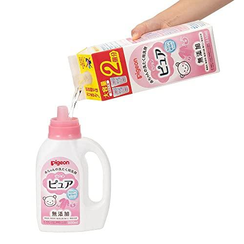 ピジョン Pigeon 赤ちゃんの洗濯用洗剤ピュア 詰めかえ用 2回分1.44L 白 無香料｜luna-luxe｜02