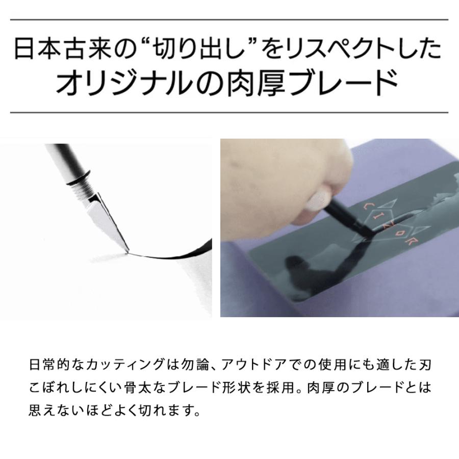 Lycan ナイフ＆ペン ガラスブレーカー内蔵 チタン製キーホルダー 車載