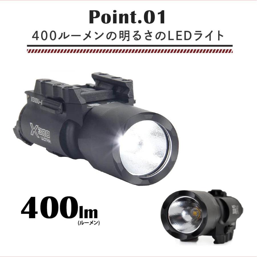 ウエポンライト LEDライト フラッシュ ライト エアガン カスタム