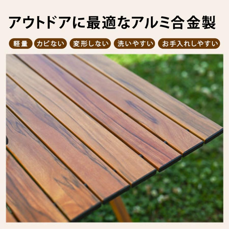 TOMOUNT アウトドアテーブル　120 Amazon | ウッドロールトップテーブル120CM ブナ材 天然木