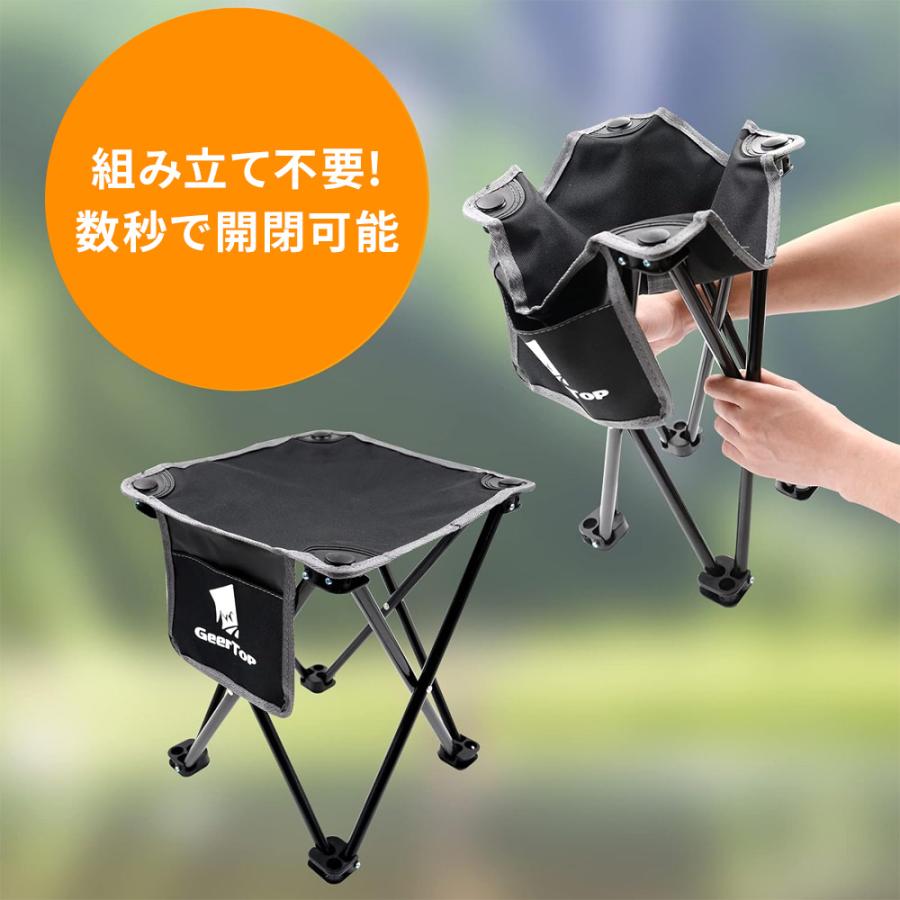 折りたたみ椅子 座面高35cm チェア GeerTopアウトドアチェア折りたたみキャンプ椅子コンパクト軽量耐荷重140kg座面高35cmキャンプチェアいすアウトドアハイキングBBQ登山釣りブラック GeerTopアウトドアチェア折りたたみキャンプ椅子コンパクト軽量耐荷重140kg座面高35cmキャンプチェアいすアウトドア