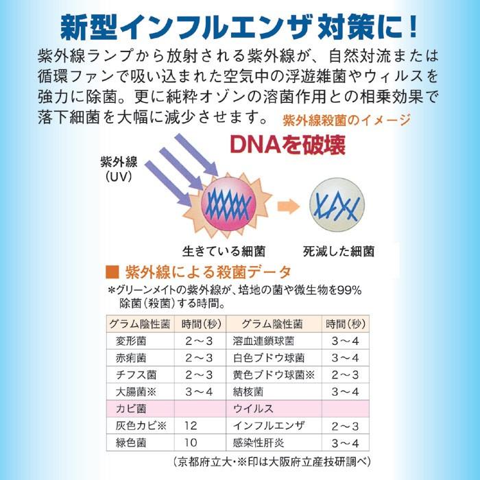 脱臭機能付き空気清浄機 超小型 空気除菌脱臭器 グリーンメイト : LUNA