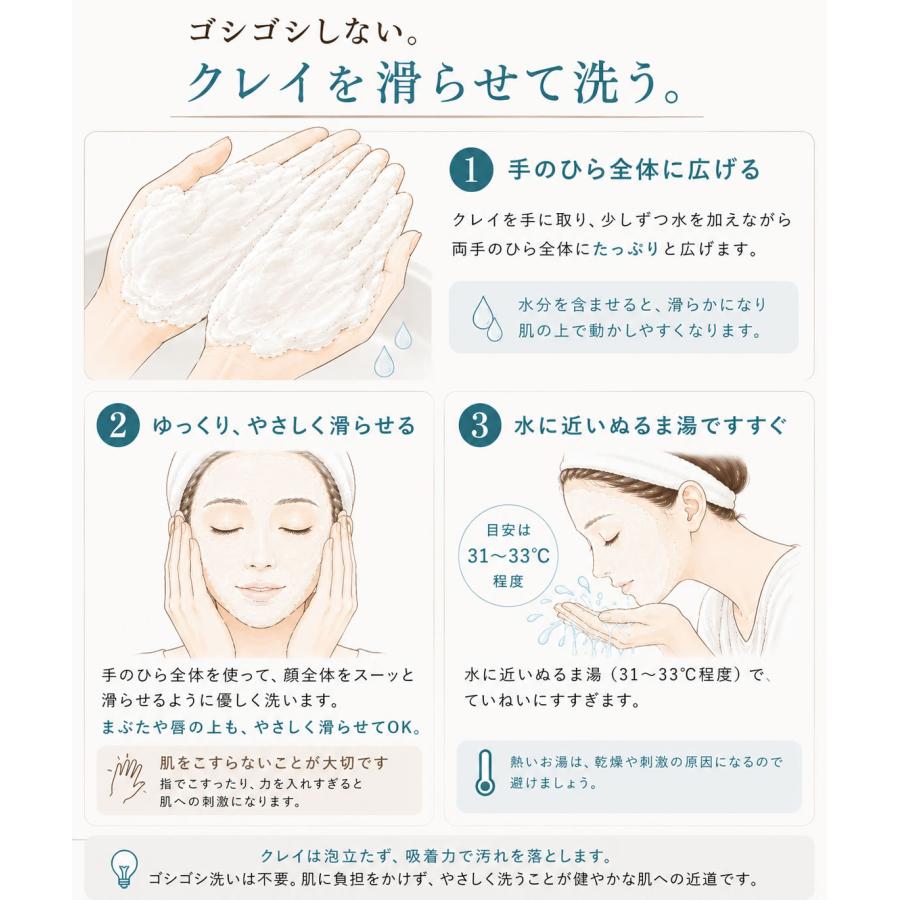 ニキビ 洗顔 クレイ洗顔 敏感肌 毛穴 皮脂 泡立たない洗顔 界面活性剤