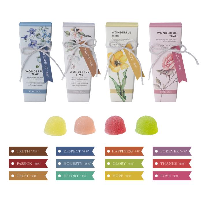 【ウェルカムプチギフト】★ダーズンフラワー （フルーツゼリー）40個セット　1683【プチギフト・ゼリー】 