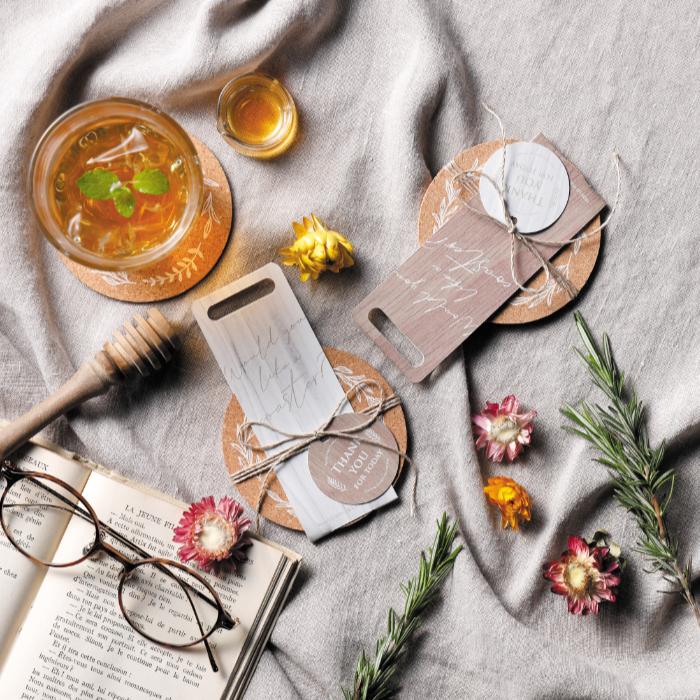 【プチギフト】リーフコルクコースター　1731【サンクスギフト・コースター】※5個単位でご注文ください |  | 01