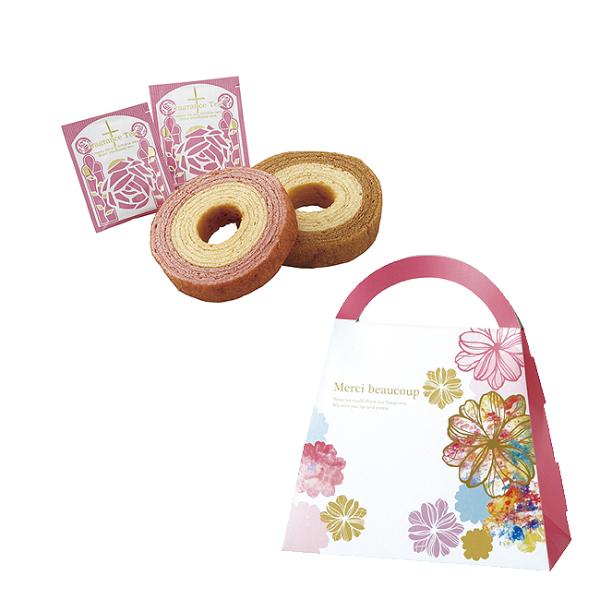 【プチギフト】メルシー　バウムセレクション//con1177【焼き菓子・紅茶・サンクスギフト】 | 