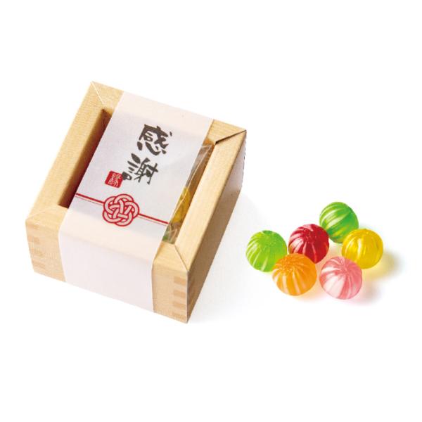 【プチギフト】感謝して枡（てまり飴）//con1255【キャンディ・あめ・和風】※5個単位でご注文ください | 