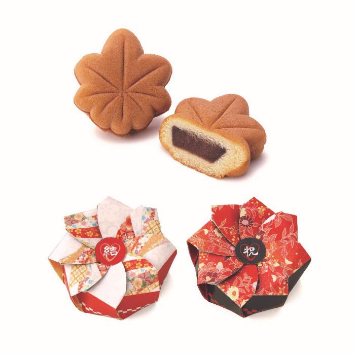 【プチギフト】感謝のMOMIJI//con1332【和風・和菓子】※5個以上でご注文ください | 