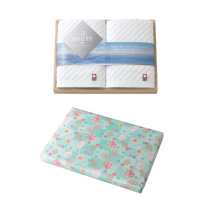 【引出物】今治TheWHITE（木箱）フェイスタオル2P//F326【タオル・ギフト・今治】 | 