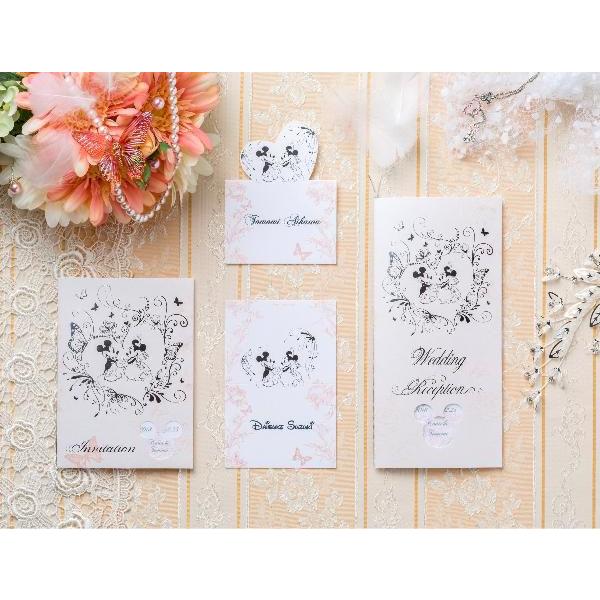 【当店限定！】ディズニー席札 ”ブリリアントピンク”　ミッキーマウス ペーパーアイテム【20％off】【手作り】 | Disney | 01