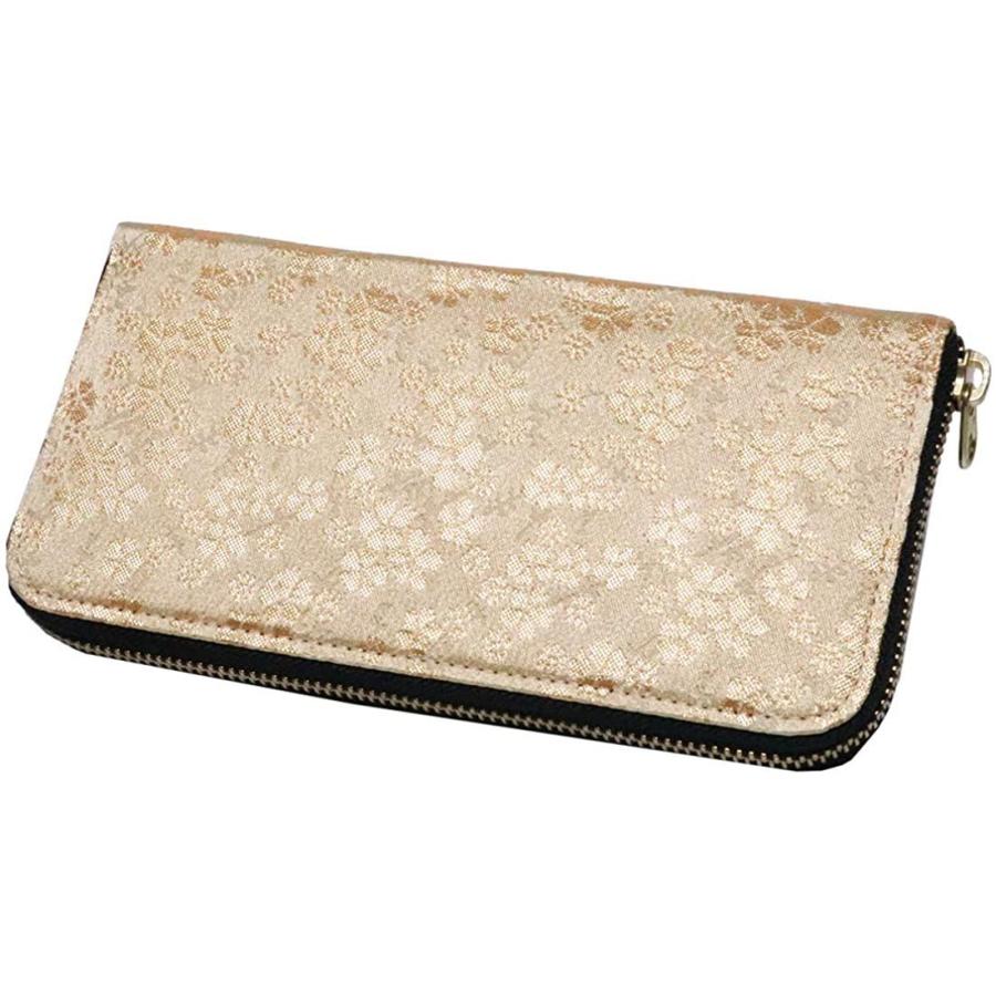 短納期対応 ゴールド 西陣織り財布 牛革 長財布 財布 西陣織 京都 ロング ウォレット レディース 女性 ラウンドジップ ラウンドファスナー 小銭入れ Lunalucia 通販 Yahoo ショッピング 激安特価 Karmagazine Net