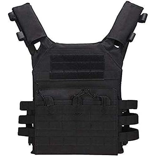 Jpc タイプ ジャンピング プレートキャリア 防弾チョッキ スタイル タクティカルベスト Molleシステム対応 Bk ブラック