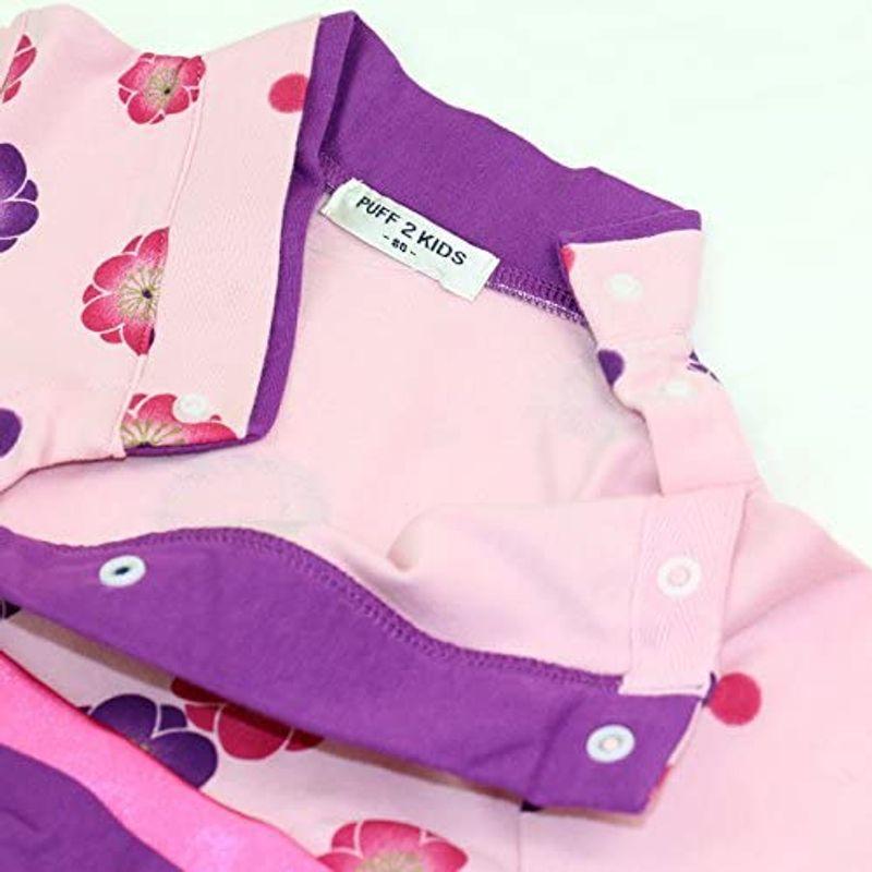 ベビー キッズ 袴風 90cm 紫色 カバーオール 女の子 ロンパース 10623609PU90 通販