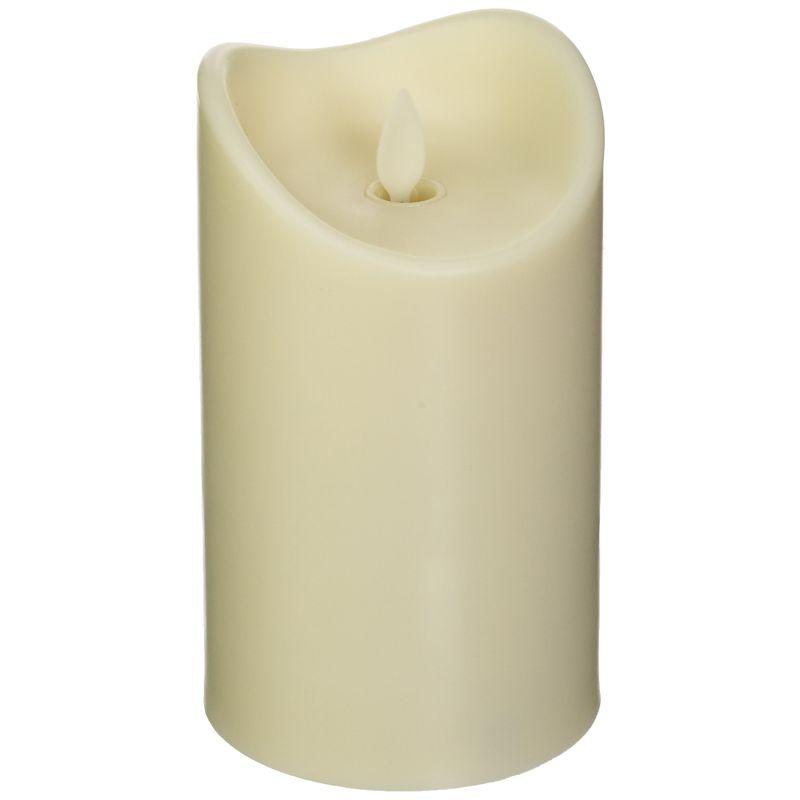 Modern Home Illumina Flameless Pillar Candle w/Moving Wick 7" Ivory