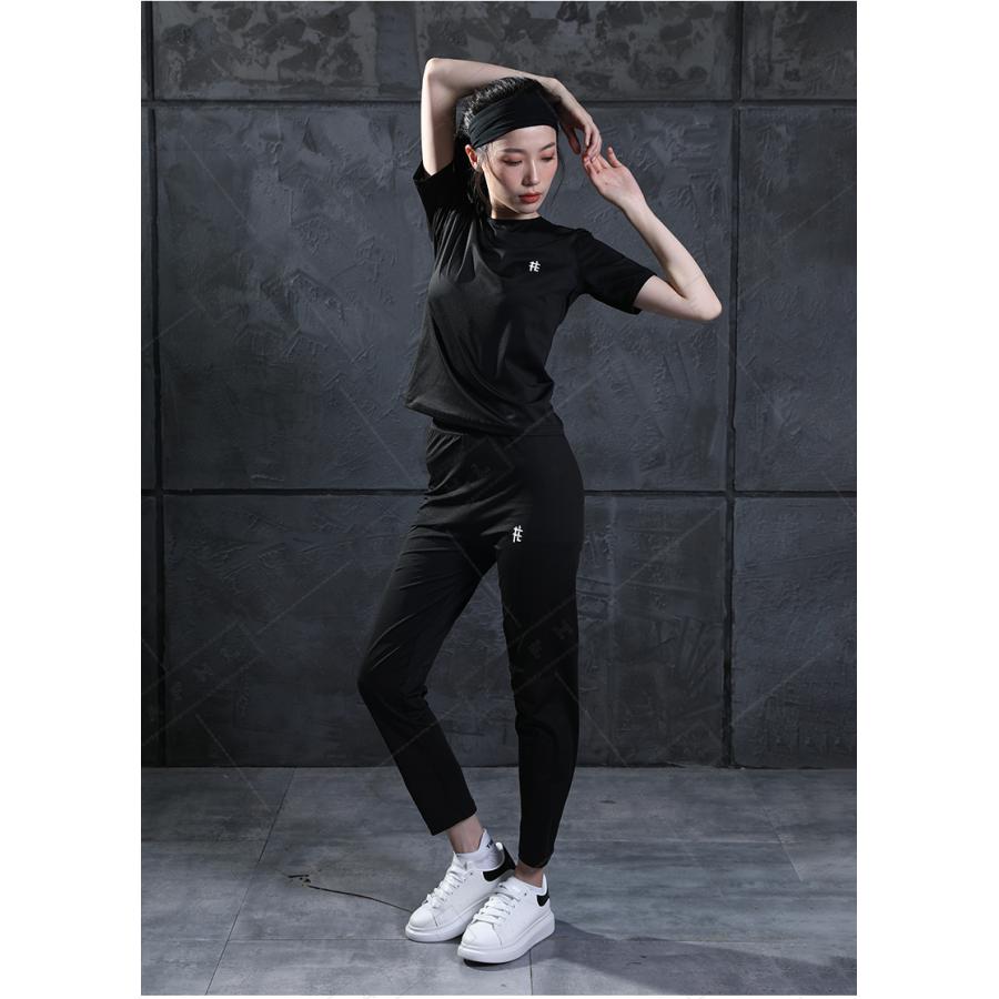 PAFHL サウナスーツ 半袖 ダイエットスーツ スポーツウェア 上下セット 減量用 ストレッチ ランニング 筋トレ 汗 ジョギング ウィンド