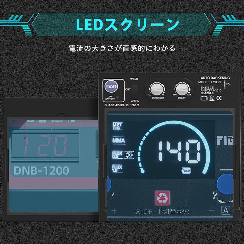 FIGHTAGON 溶接機 半自動溶接機 LED表示 最大出力140A 1台3役 FIGHTAGON 溶接機 半自動溶接機 LED表示 最大出力140A 1台3役