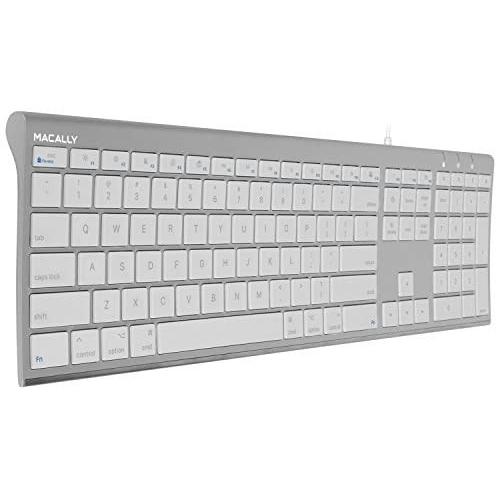 在宅勤務 テレワーク Mac キーボード Us配列 有線 Windows兼用 オールアルミフレーム スリム シルバー Luna Uap11w2cf30001 月海商会 通販 Yahoo ショッピング