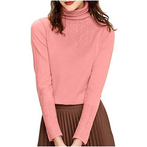 ネコート 6カラー ニット タートルネック セーター キレイメ 大人 薄手 レース 刺繍 フォーマル レディース Mxl ピンク M Luna Ude06u4id 月海商会 通販 Yahoo ショッピング