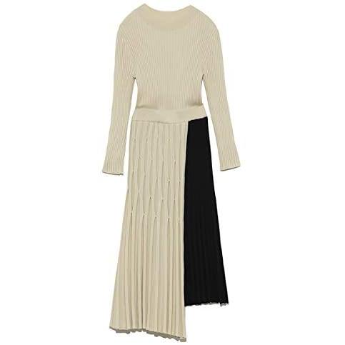 Seal限定商品 フレイ アイディー ダイヤ柄プリーツニットワンピ Fwno1508 レディース Beg Free Size 50 Off Www Thedailyspud Com