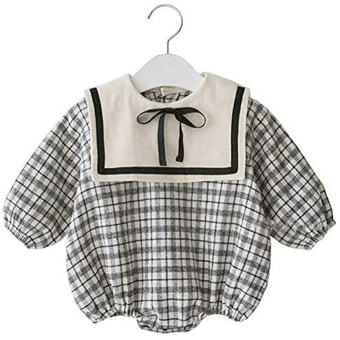Chubbybaby ベビー服 ロンパース 春秋 可愛い チェック柄 女の子 新生児服 おしゃれ 長袖 子供服 Tシャツ 韓国 ブラック 90 Luna Uoc27l5dh 月海商会 通販 Yahoo ショッピング