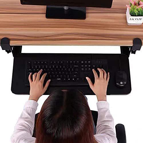 Fugest キーボードトレイ スライド式 キーボードスライダー 収納 調整可能 後付け クランプ式 ブラック Luna Vag29k2db 月海商会 通販 Yahoo ショッピング