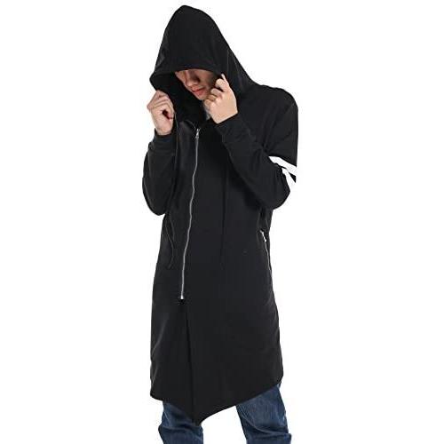 ロングパーカー メンズ マント フード ロング丈 ジップアップ ストリート 原宿系 存在感 際立つ モード系 ビジュアル系 ブラック1 L Luna Vde26j4ae050 月海商会 通販 Yahoo ショッピング