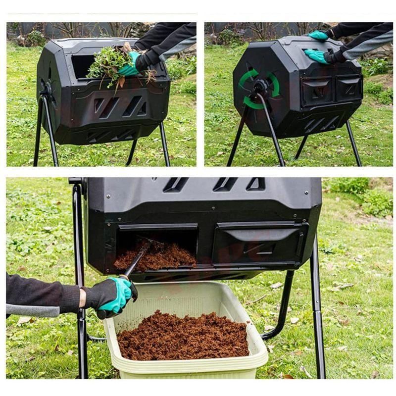 Lr Store 回転式 コンポスト コンポスター 家庭用 大型 160l 組み立てなし 大容量 容器 堆肥 生ゴミコンポスト 家庭 Lunasstore 通販 Yahoo ショッピング