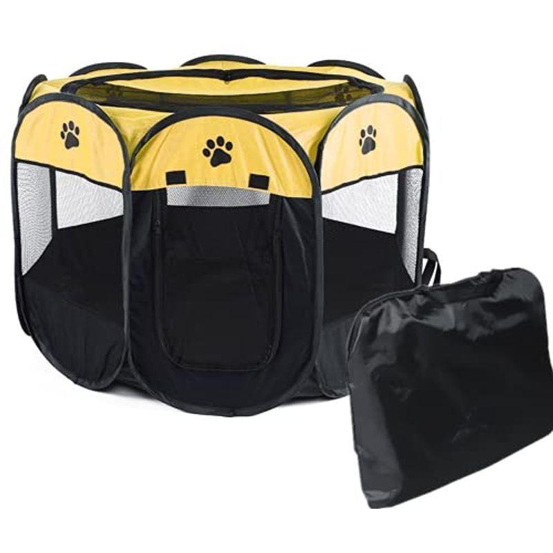 Benebomoペットフェンス 21公式店舗 犬用ケージ 猫用ケージ 折りたたみ八角形ペットサークル ペットプレイサークル アウトドア ペットテントハウス