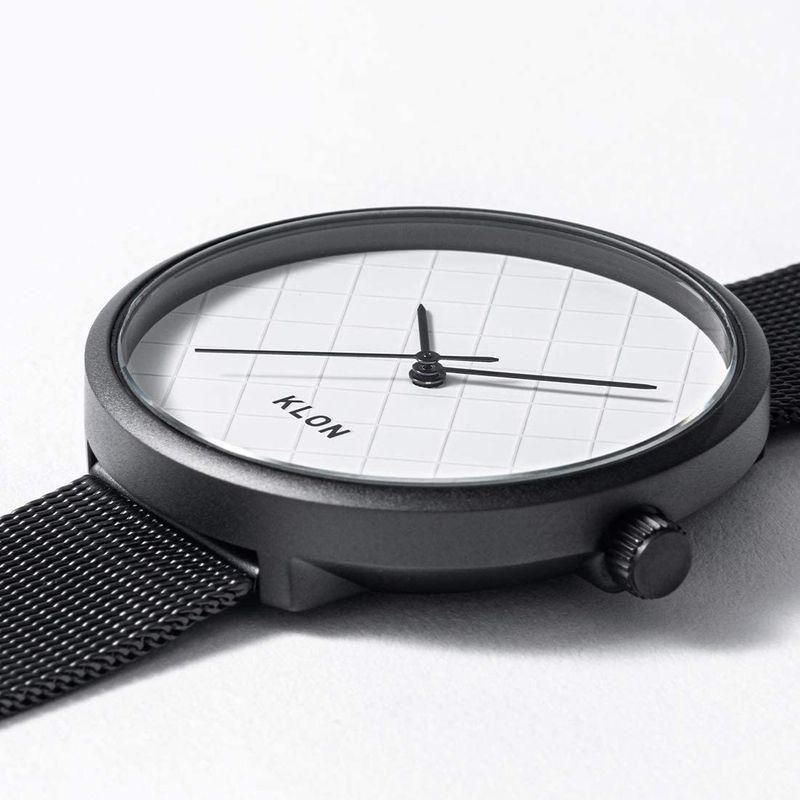 在庫あり Klon ブラック 黒 シンプル おしゃれ レディース メンズ うで時計 腕時計 Klon Diagonal Blac Time Grid レディースアクセサリー