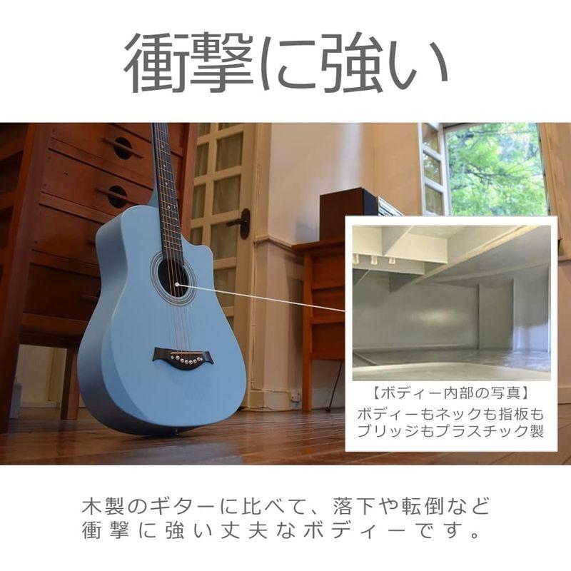 juicy guitars ジューシーギターズ アコースティックギター 初心者セット 合成樹脂製 JCG-01S/UBL (チューナー/カポ guitars ジューシーギターズ アコースティックギター 初心者セット 合成樹脂製 JCG 01S/UBL チューナー/カポ
