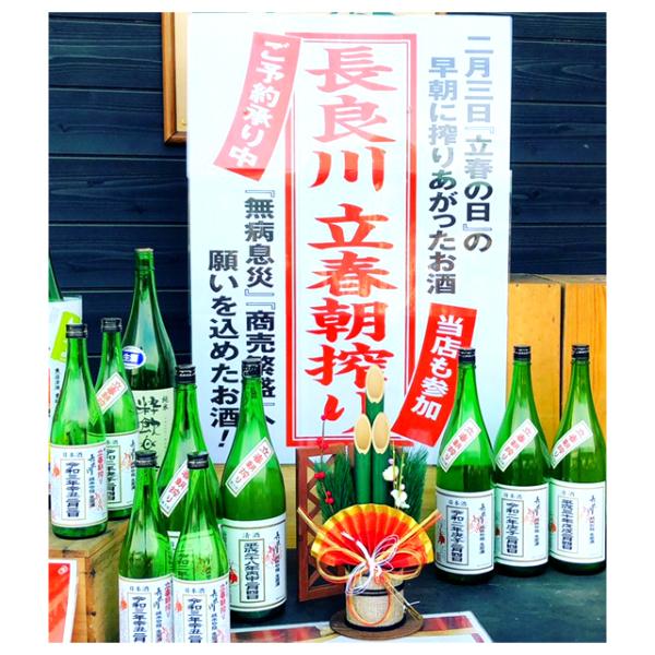 【完全予約販売】【ご予約受付中】令和八年　立春朝搾り 長良川 純米吟醸生原酒 720ml |  | 01