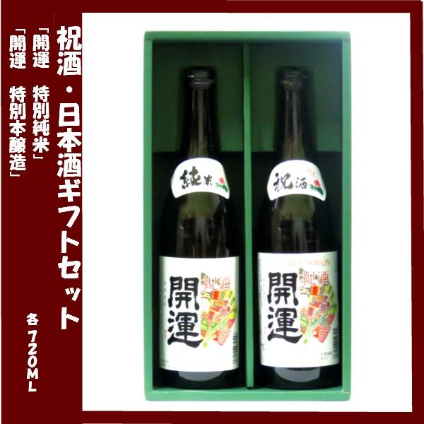 日本酒ギフト 開運 特別純米 開運 特別本醸造 (静岡) 土井酒造 各720ｍｌ　2本セット | 開運